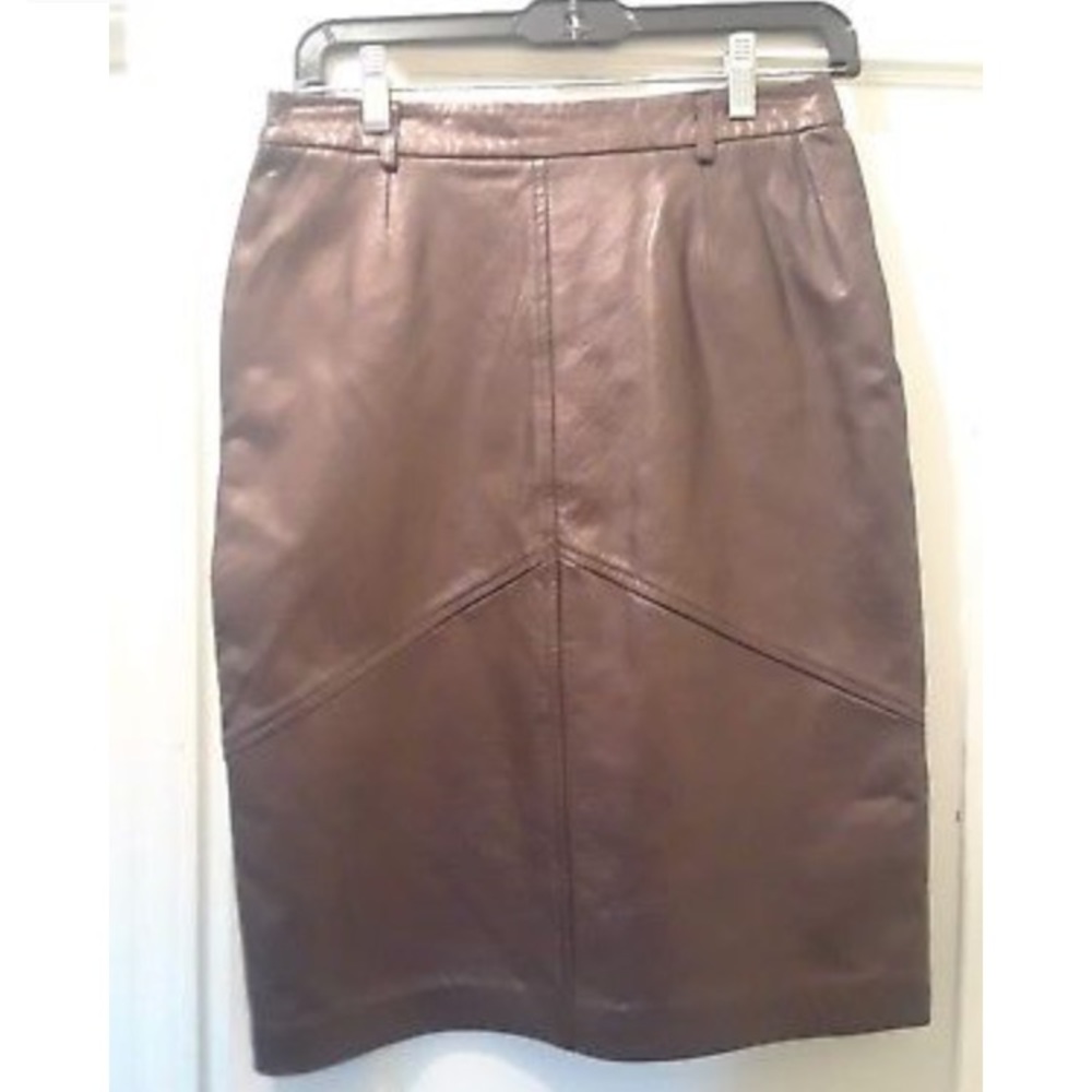 Vintage Parallel NWT Genuine Leather Skirt